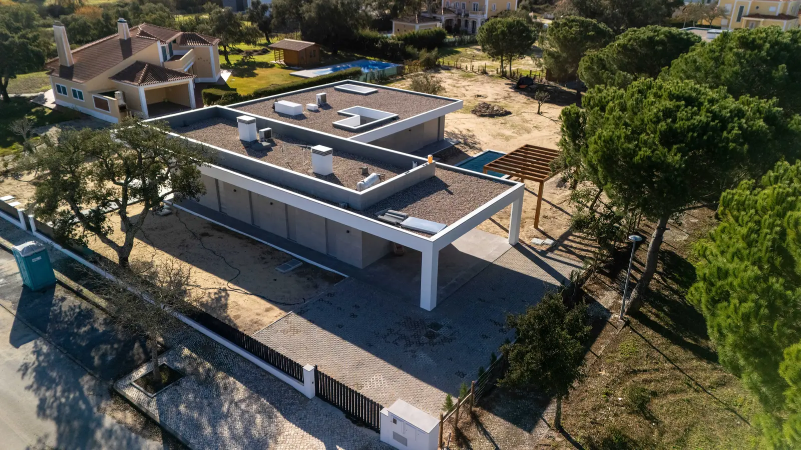 Vista aérea de imóvel filmado pela DropMedia