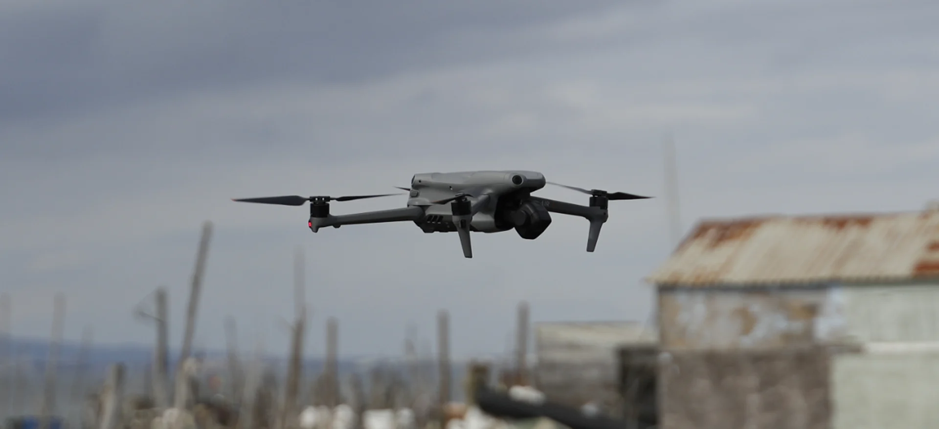 DropMedia drone in flight during a shoot
